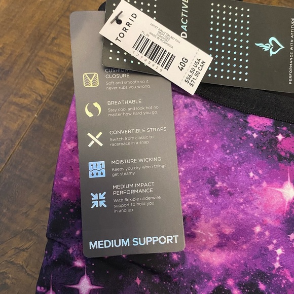 Torrid Galaxy medium support bra - Picture 8 of 11